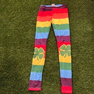 Girls Urban Smalls St Patrick’s Day - Rainbow Leggings